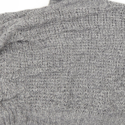 Womens UK Size S isle Grey Cardigan Jumper