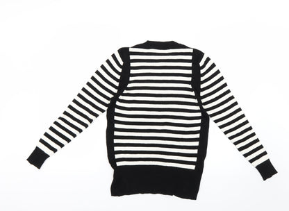 Marks and Spencer Womens Multicoloured Striped  Pullover Jumper Size 18