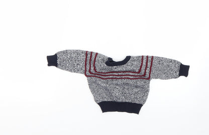 Back view of Rebel Multicoloured jumper, size 0-3, Months