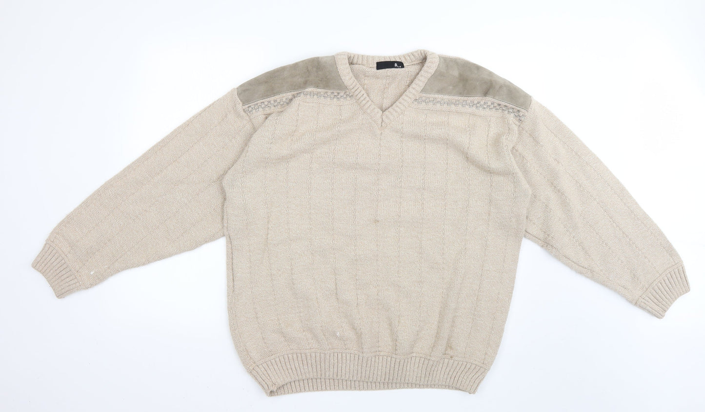 BHS Mens Beige   Pullover Jumper