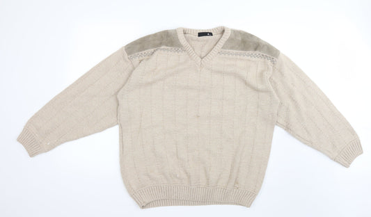 BHS Mens Beige   Pullover Jumper