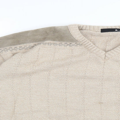 BHS Mens Beige   Pullover Jumper
