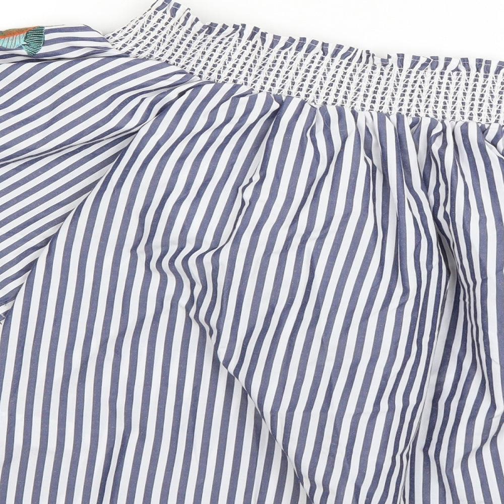 Marks and Spencer Womens Multicoloured Striped  Basic  Size 14