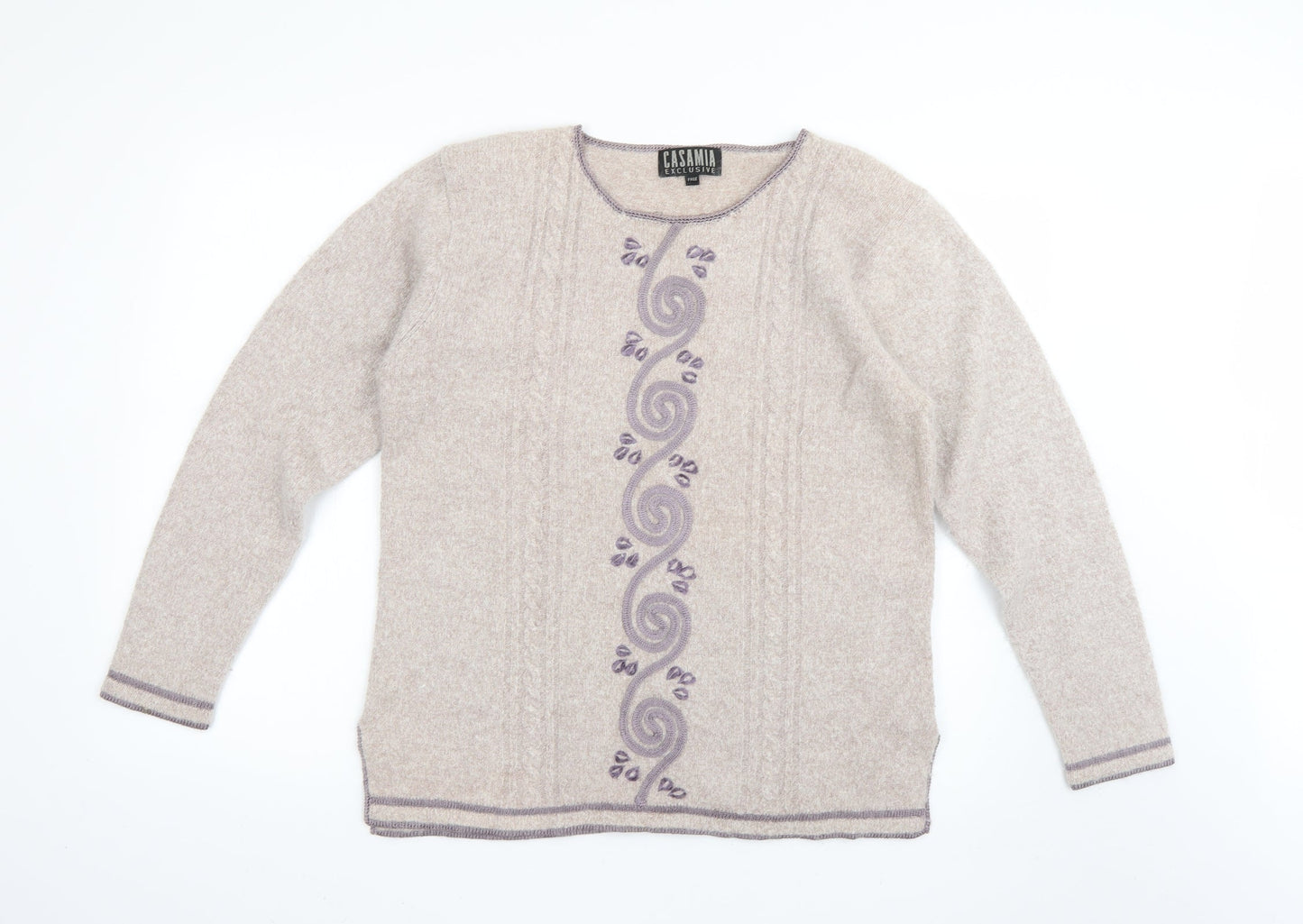 Womens UK Size  casamia Purple Pullover Jumper