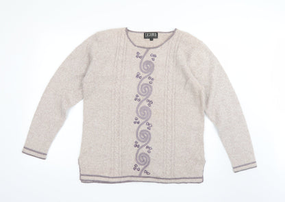Womens UK Size  casamia Purple Pullover Jumper