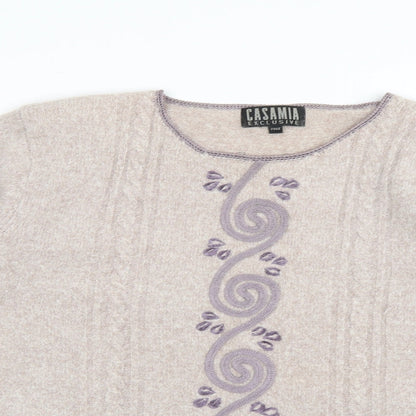 Womens UK Size  casamia Purple Pullover Jumper