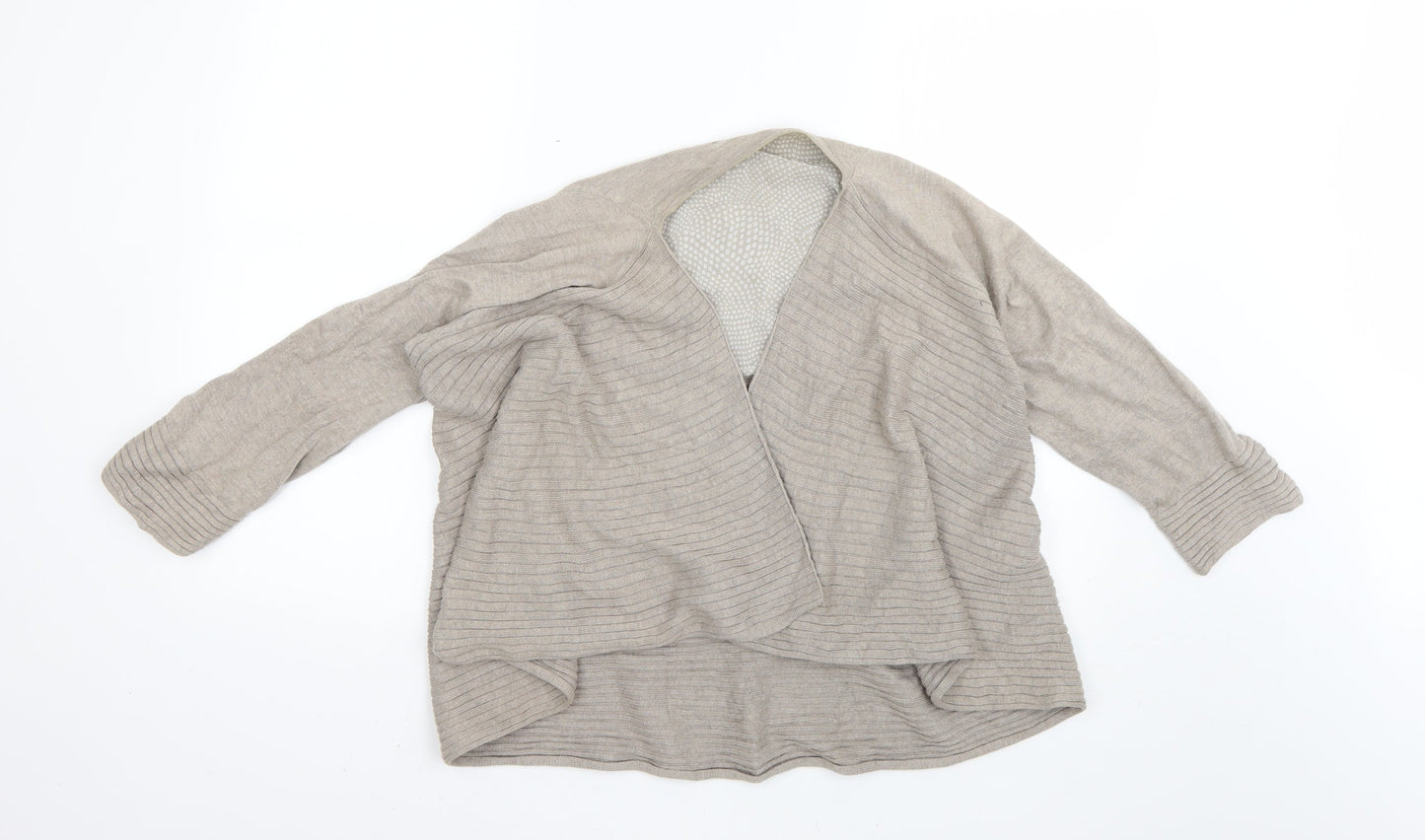 Womens UK Size 16 Per Una Beige Cardigan Jumper
