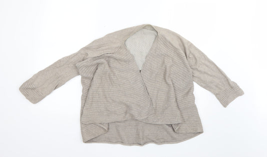 Womens UK Size 16 Per Una Beige Cardigan Jumper