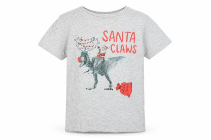 Front view of George boys’ grey geometric basic t-shirt, size 10-11, years