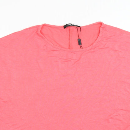 Womens UK Size M Nicole Pink Basic T-Shirt