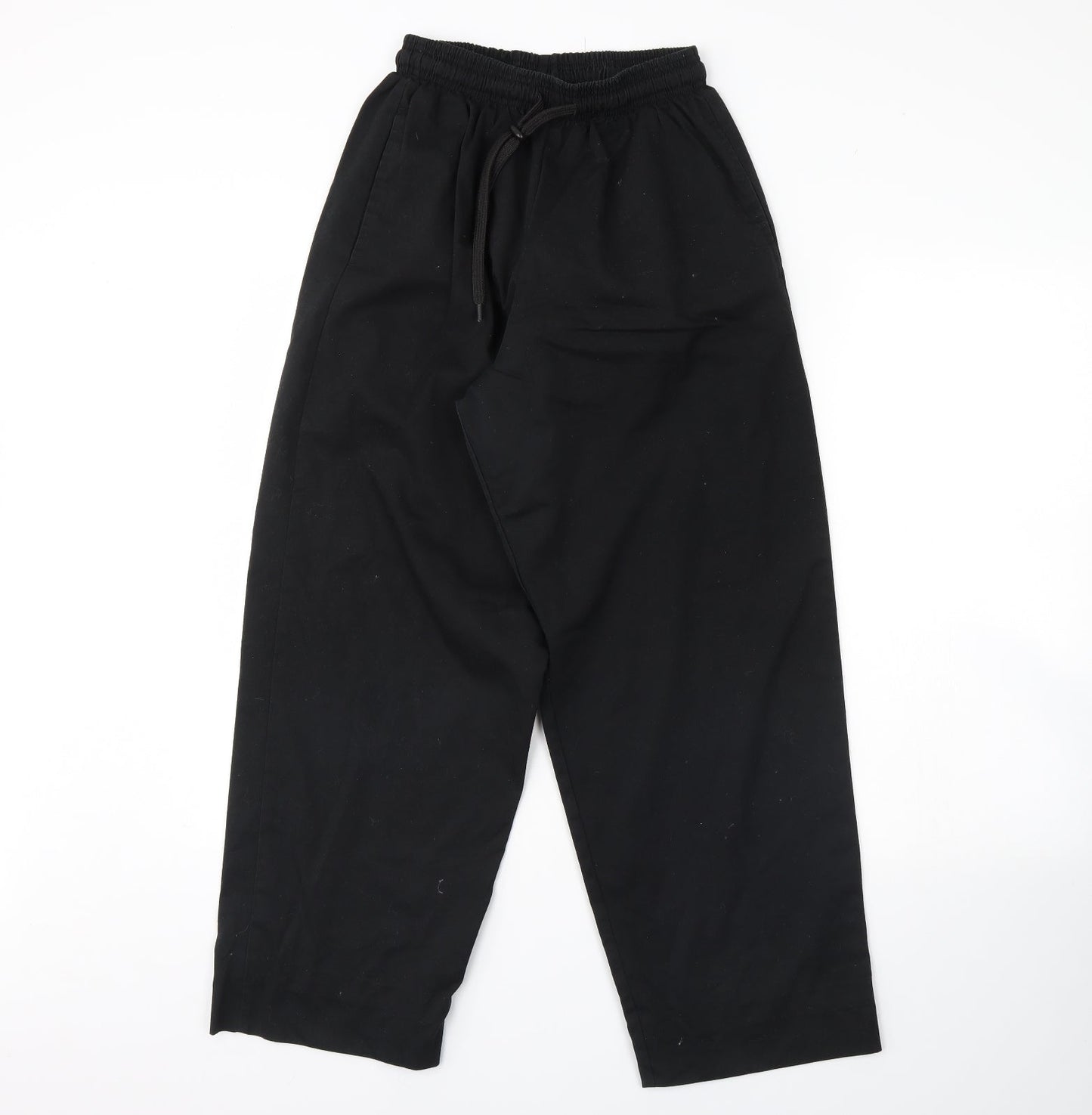 Womens UK Size M Preworn Regular Fit  Black Trousers