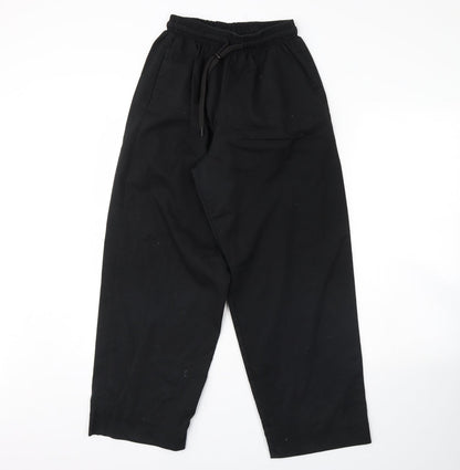 Womens UK Size M Preworn Regular Fit  Black Trousers