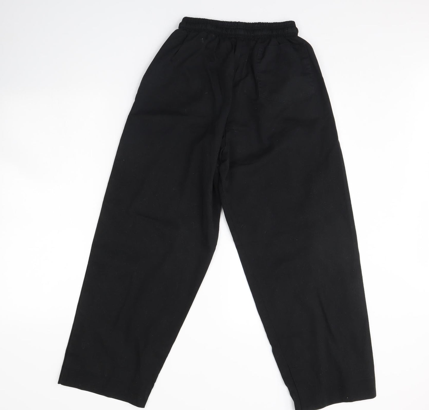 Womens UK Size M Preworn Regular Fit  Black Trousers