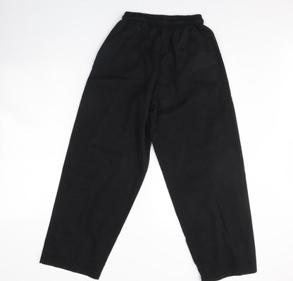 Womens UK Size M Preworn Regular Fit  Black Trousers