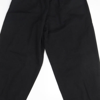 Womens UK Size M Preworn Regular Fit  Black Trousers