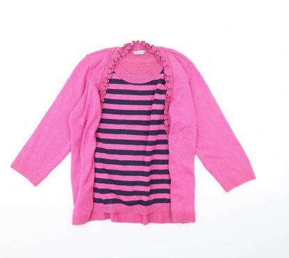 Womens UK Size S Simply Stock Shop Pink Pullover Jumper