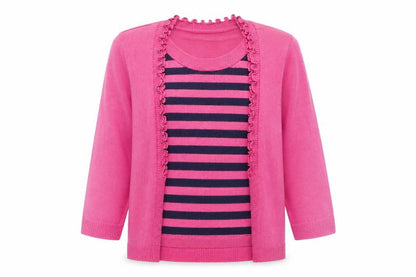 Front view of Simply Stock Shop women’s pink jumper, size S