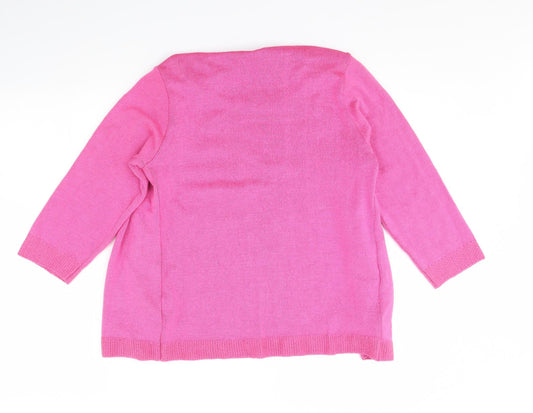 Womens UK Size S Simply Stock Shop Pink Pullover Jumper