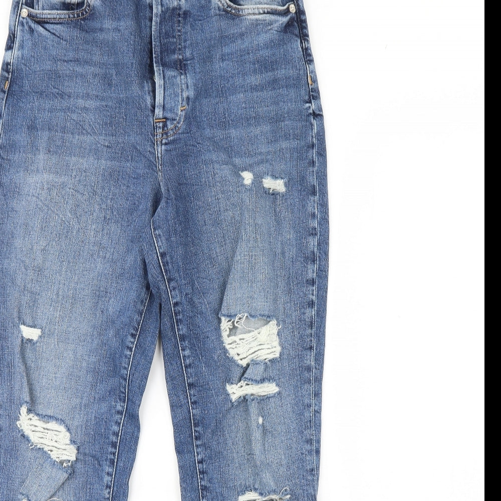 Womens UK Size 8 H&M Regular Fit Straight Blue Jeans