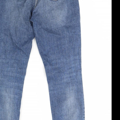Womens UK Size 8 H&M Regular Fit Straight Blue Jeans