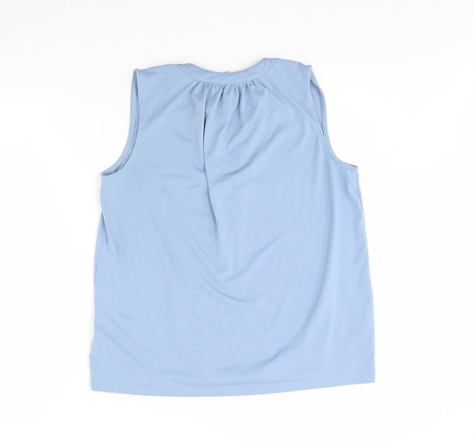 Womens UK Size S H&M Blue Basic Tank