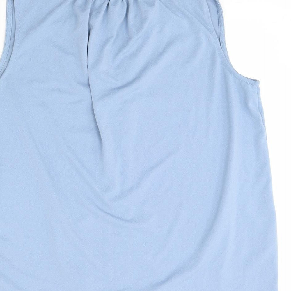 Womens UK Size S H&M Blue Basic Tank