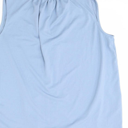 Womens UK Size S H&M Blue Basic Tank