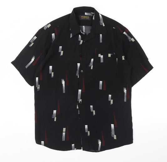 Mens UK Collar Size 39 Pharaoh Smart Black  Dress Shirt