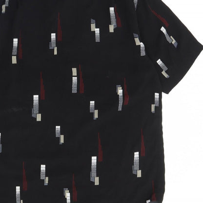 Mens UK Collar Size 39 Pharaoh Smart Black  Dress Shirt