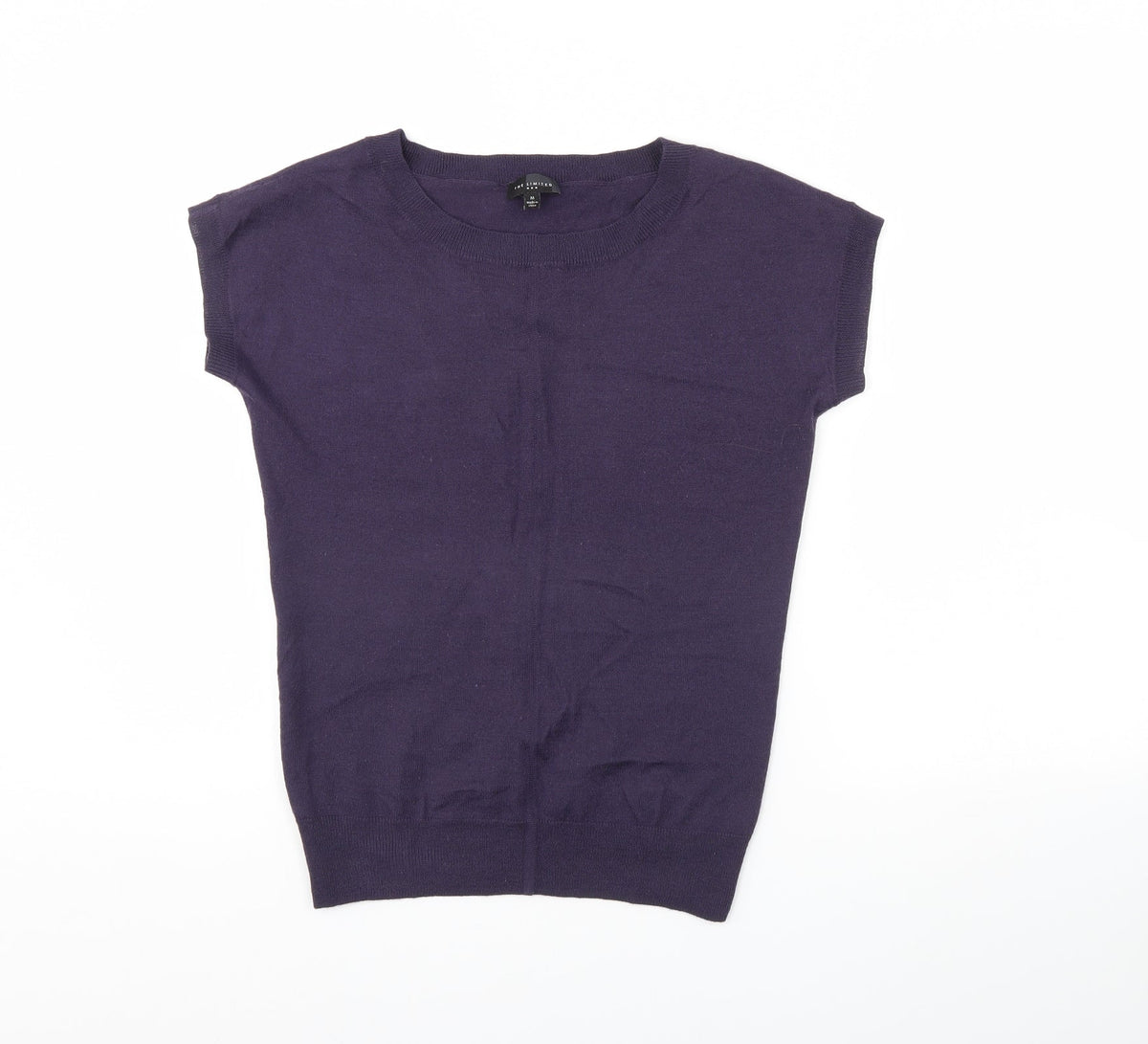 Additional front view of The Limited women’s purple jumper, size M