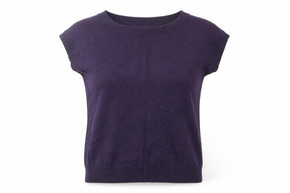 Front view of The Limited women’s purple jumper, size M