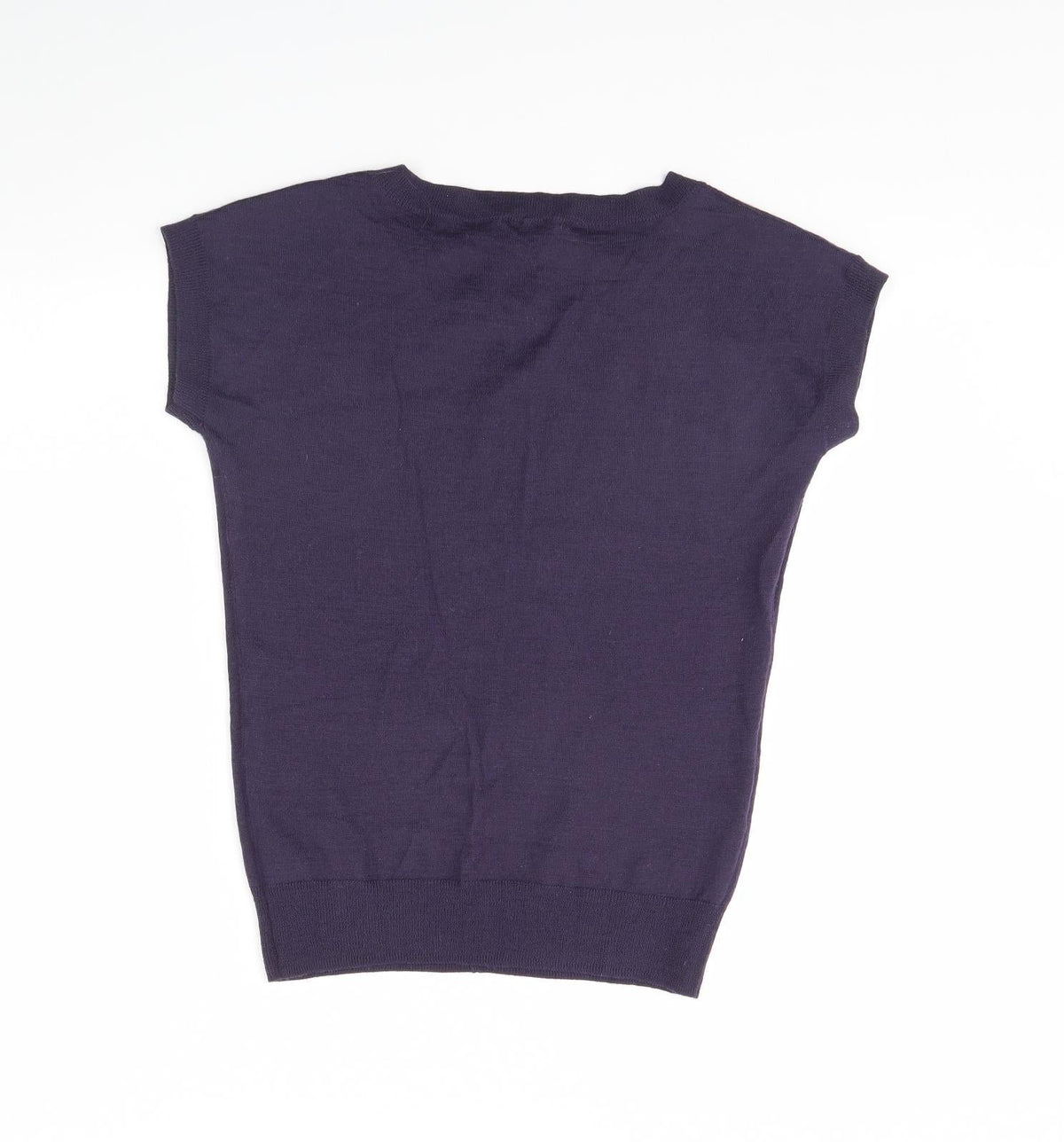 Back view of The Limited women’s purple jumper, size M