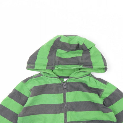 Urban Rascals Boys Green Striped  Jacket  Size 3 Years