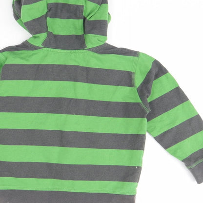 Urban Rascals Boys Green Striped  Jacket  Size 3 Years