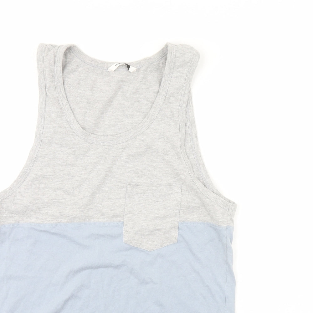 Womens UK Size S PEP & Co Blue Basic Tank