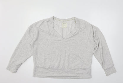 Primark Womens Grey  Jersey Pullover Sweatshirt Size 6