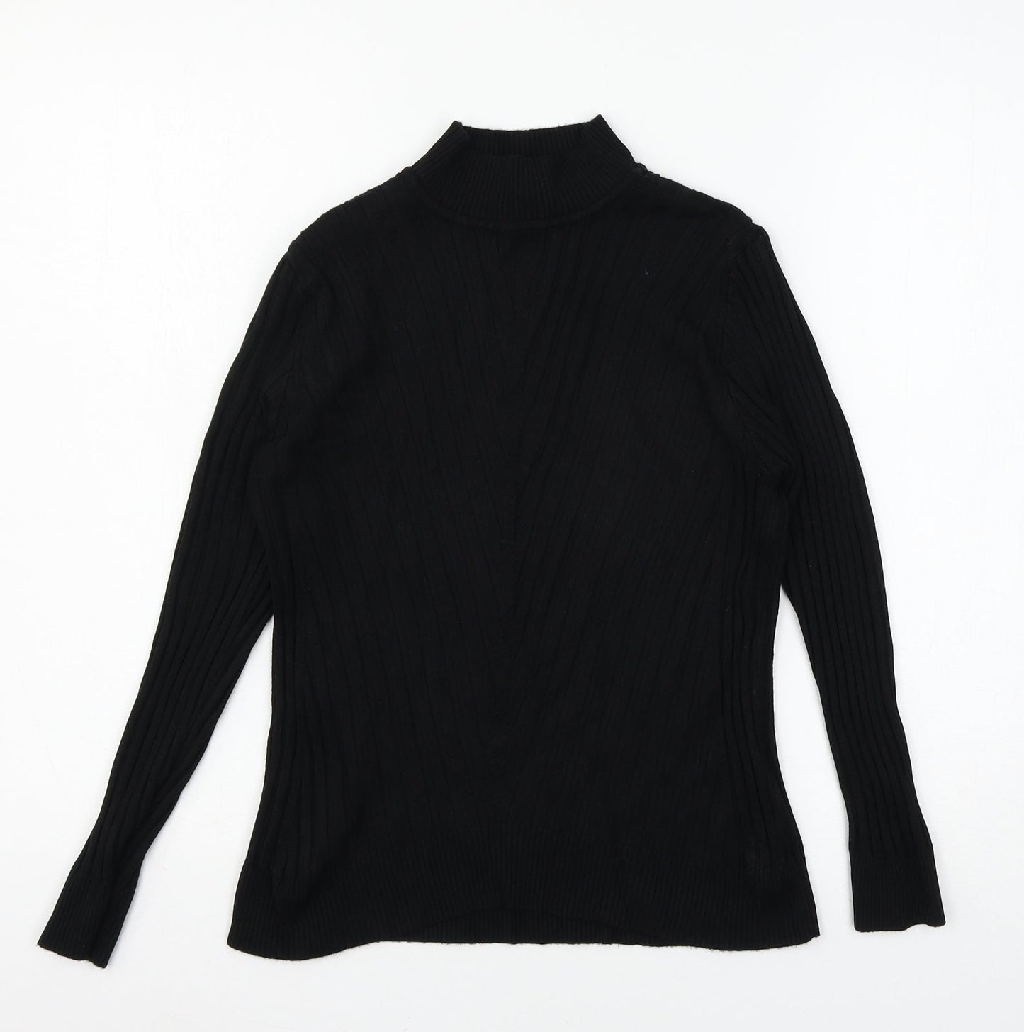 Womens UK Size 10 Peacocks Black Pullover Jumper