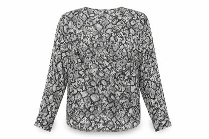Womens UK Size 6 New Look Grey Basic Blouse