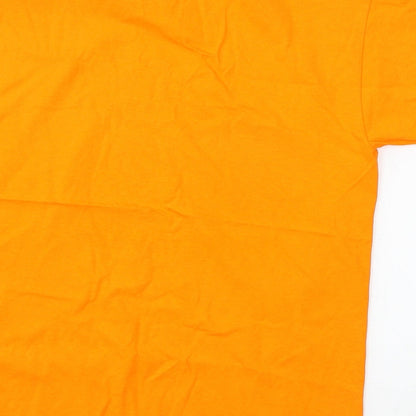 Fruit of the Loom Boys Orange  Jersey Basic T-Shirt Size 12-13 Years  - Afya Sports
