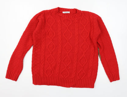 Womens UK Size 8 Glamourous Red Pullover Jumper