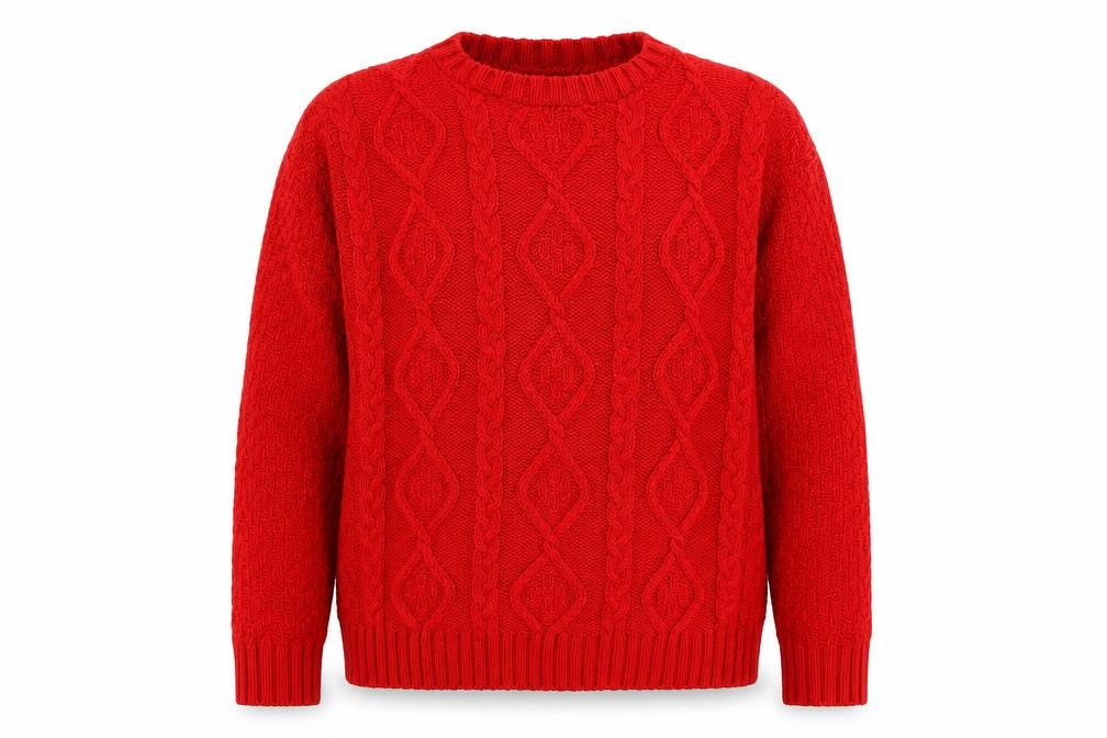 Glamorous Womens Red  Knit Pullover Jumper Size 8