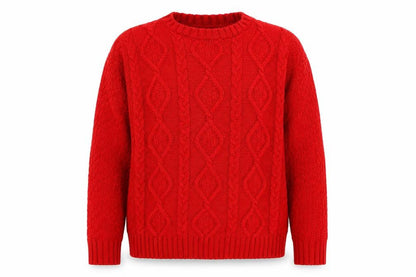 Glamorous Womens Red  Knit Pullover Jumper Size 8