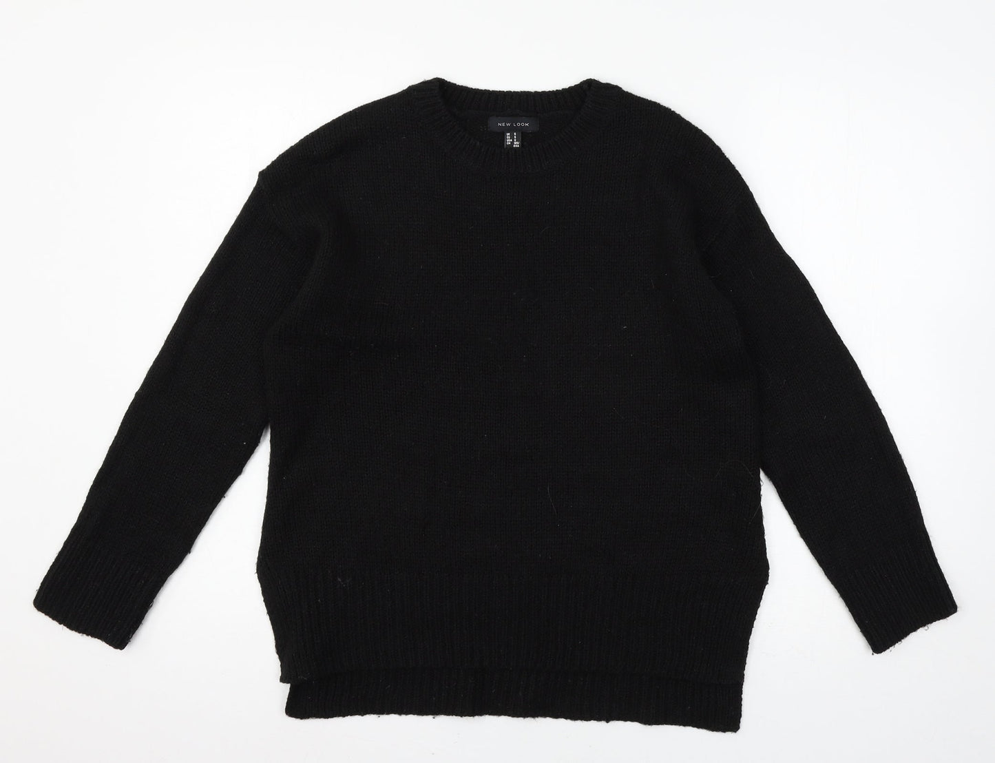 Womens UK Size S New Look Black Pullover Jumper