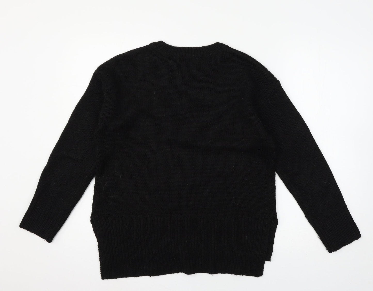 Womens UK Size S New Look Black Pullover Jumper
