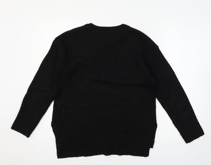 Womens UK Size S New Look Black Pullover Jumper