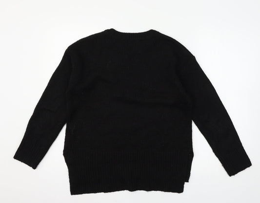 Womens UK Size S New Look Black Pullover Jumper