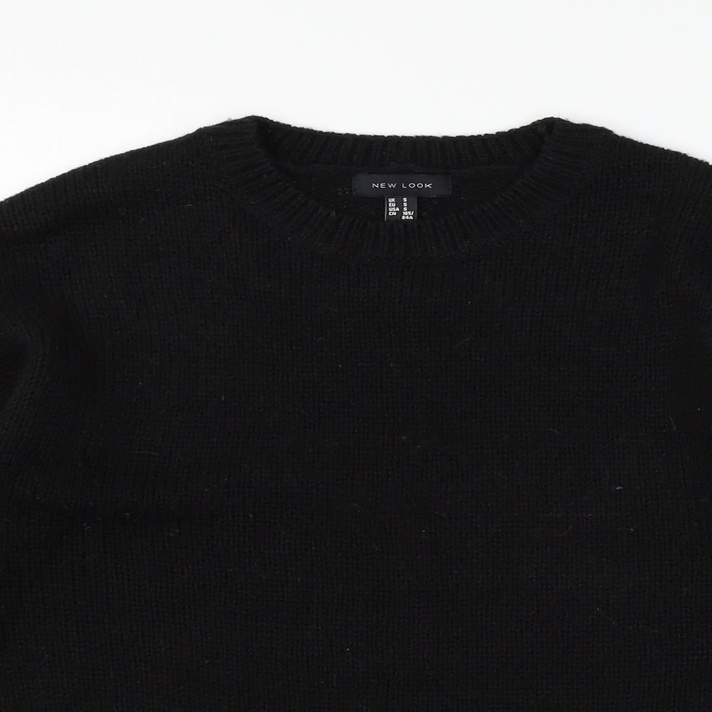 Womens UK Size S New Look Black Pullover Jumper