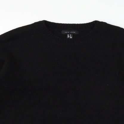 Womens UK Size S New Look Black Pullover Jumper