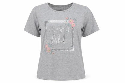Womens UK Size S Select Grey Basic T-Shirt