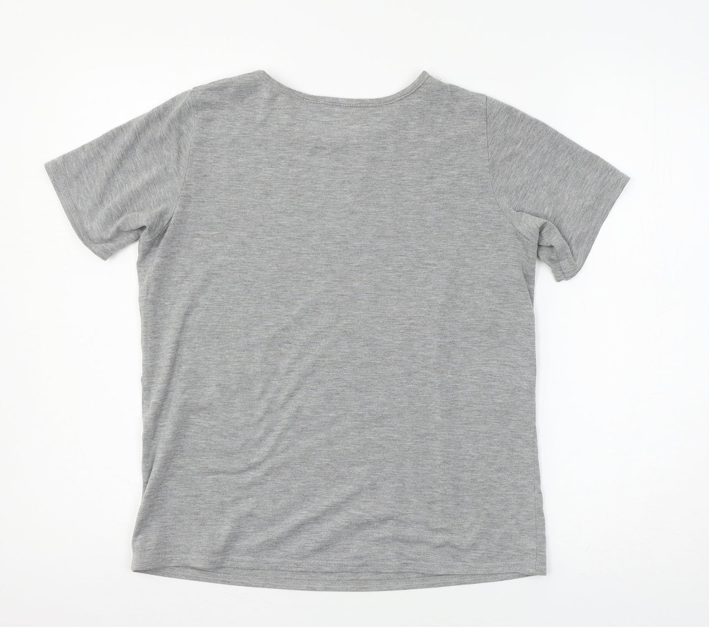 Womens UK Size S Select Grey Basic T-Shirt